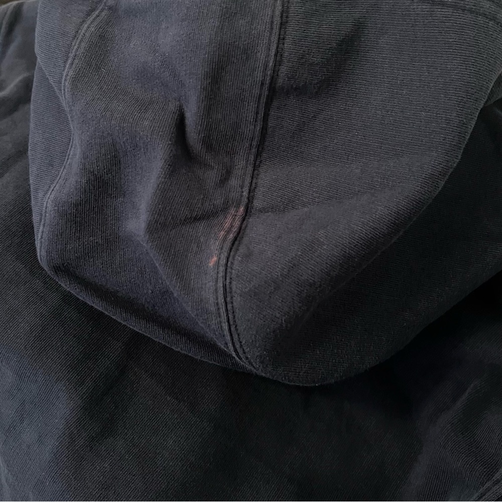 Adidas Essentials Fleece 3 Stripes Full Zip Hoodie Men’s S Navy Blue Sweatshirt - Picture 5 of 7